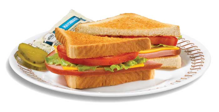 Ham & Cheese Sandwich (Lettuce & Tomato)